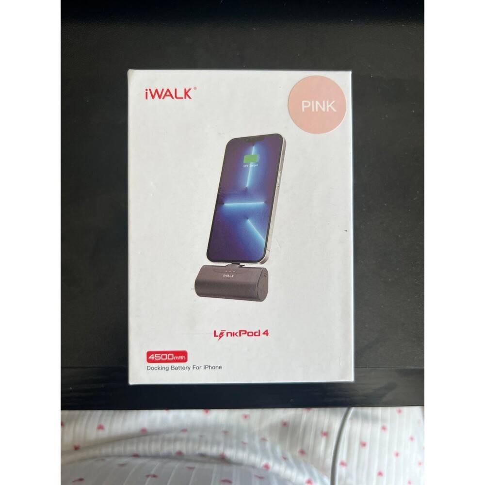 iWalk iPhone docking battery in pink